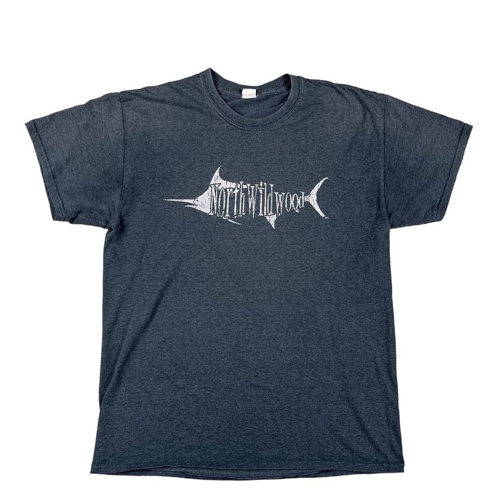 North Wildwood Marlin 100% Cotton T-Shirt Size Large